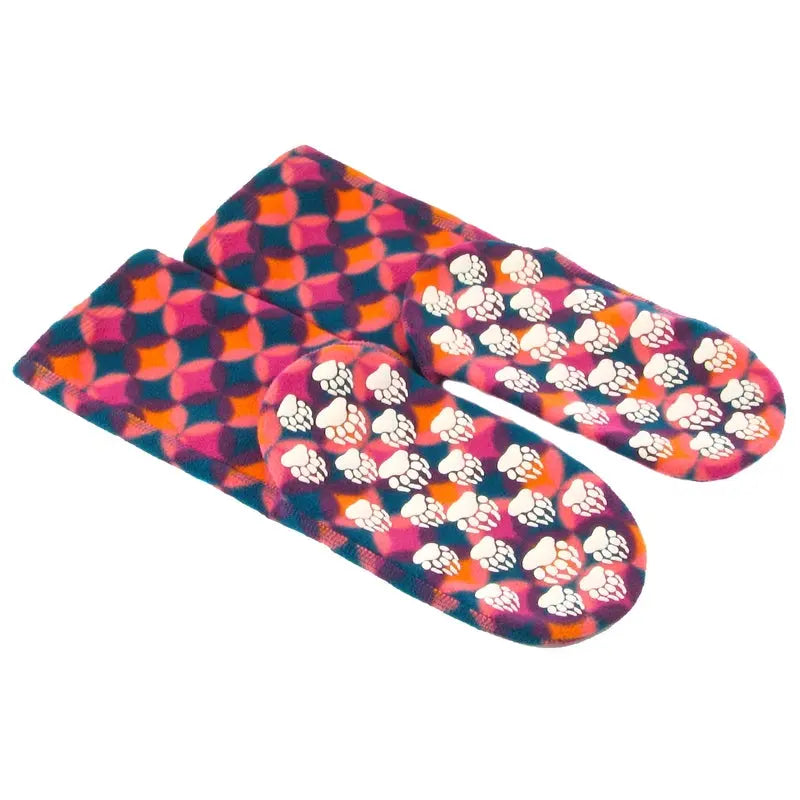 Polar Feet Fleece Socks - Art Deco