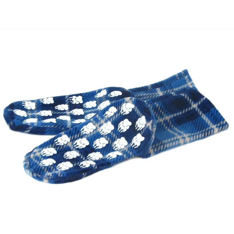 Polar Feet Fleece Socks - Blue Flannel